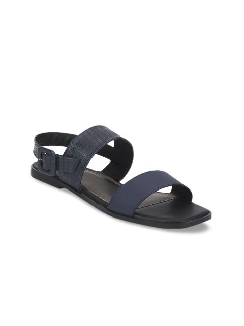 

Mode by Red Tape Women Navy Blue Solid Open Toe Flats