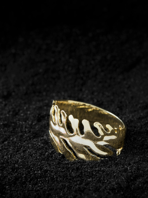 

shaze Gold-Plated Brass Gold-Plated Antique Cuff Bracelet