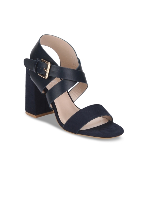

Mode by Red Tape Women Navy Blue Solid Sandals
