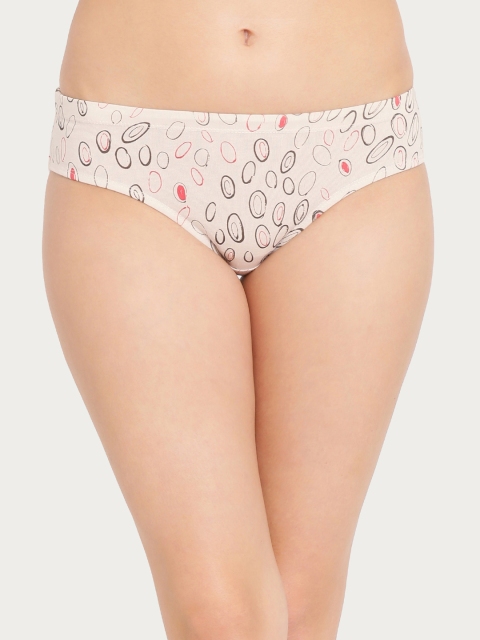 

Clovia Women Off White Printed Hipster Briefs PN2853P06XL