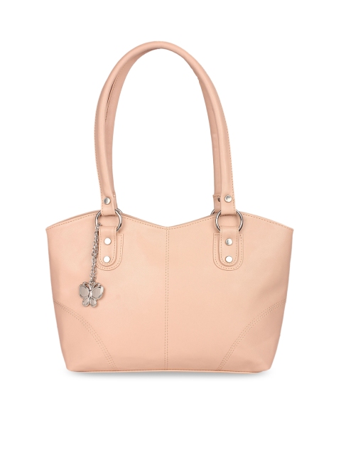 

Butterflies Peach-Coloured Solid Shoulder Bag
