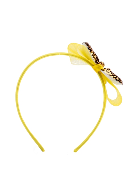 

The Magic Wand Yellow Embellished Hairband