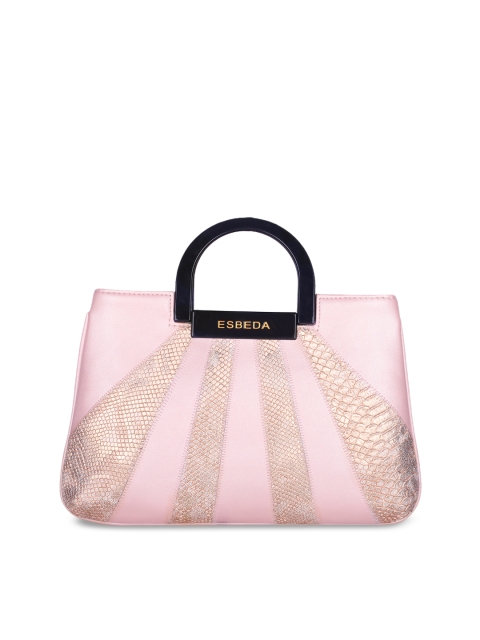 

ESBEDA Pink Textured Handheld Bag