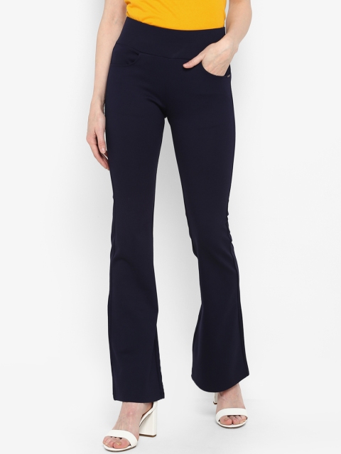 

FOSH Women Navy Blue Solid Skinny-Fit Jeggings