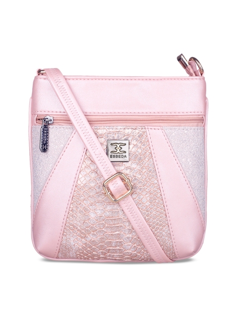 

ESBEDA Pink Textured Sling Bag