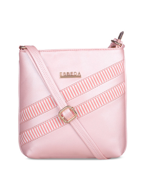 

ESBEDA Pink Striped Sling Bag