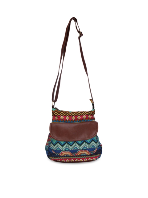 

Lychee bags Multicoloured Printed Sling Bag, Multi