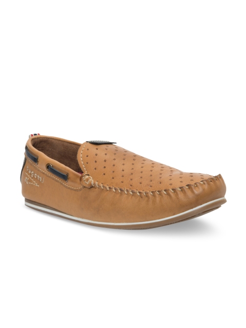 

Bugatti Men Tan Brown Leather Loafers