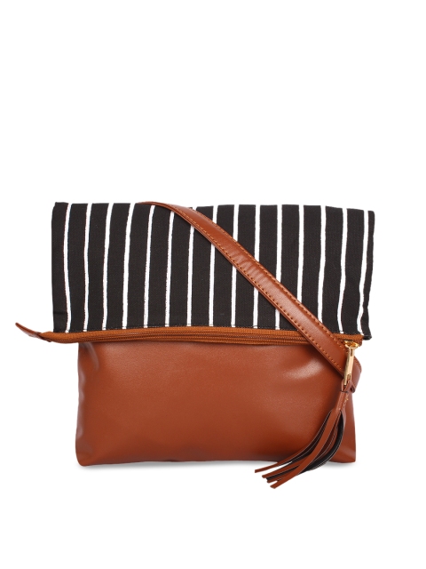 

Lychee bags Black & Tan Printed Sling Bag