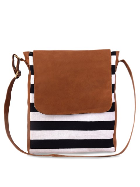 

Lychee bags Black & Tan Printed Sling Bag