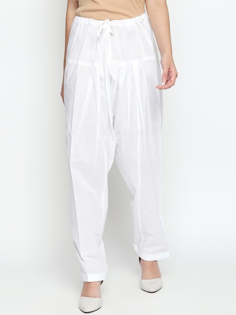 

RANGMANCH BY PANTALOONS Women White Solid Salwar
