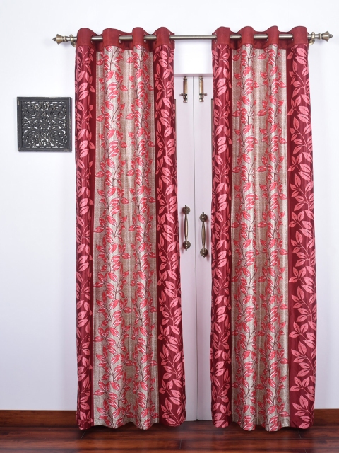 

Ariana Set of 2 Red Room Darkening Door Curtains