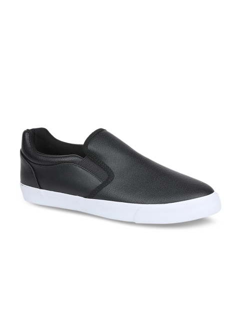 

Call It Spring Men Black Solid Slip-On Sneakers