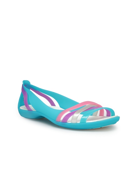 

Crocs Isabella Women Blue Colourblocked Synthetic Open Toe Flats