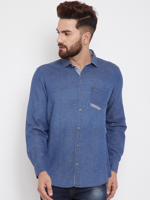 

Canary London Men Blue Smart Slim Fit Solid Casual Shirt