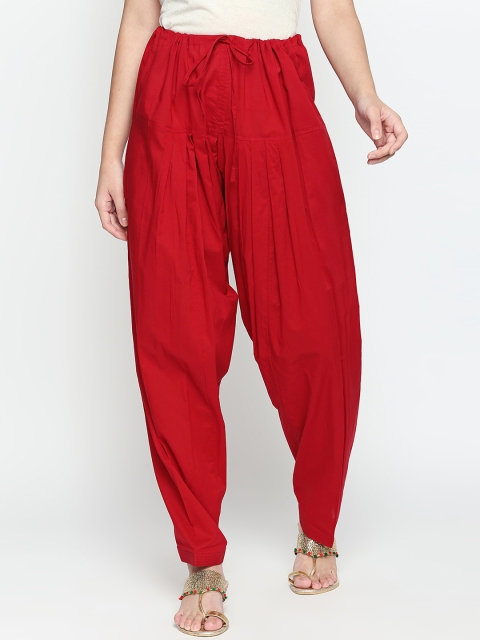 

RANGMANCH BY PANTALOONS Women Red Solid Salwar