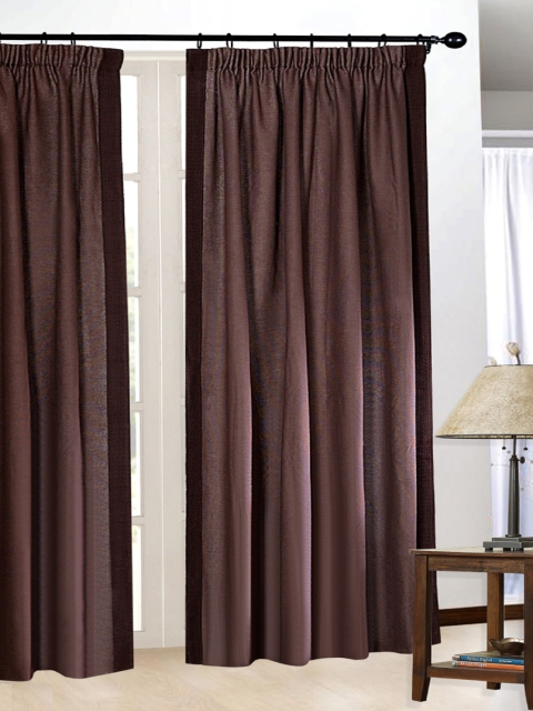 

Deco Window Coffee Brown Solid Door Curtain