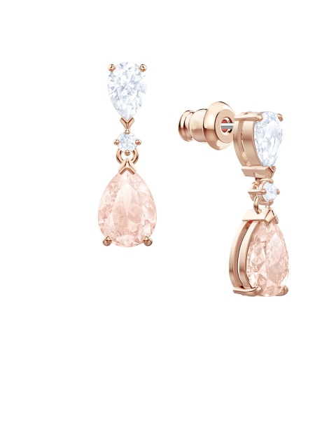 

SWAROVSKI Rose Gold-Plated & Off-White Contemporary Studs