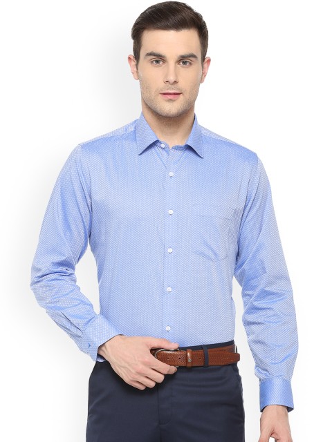 

Van Heusen Men Blue Regular Fit Printed Casual Shirt