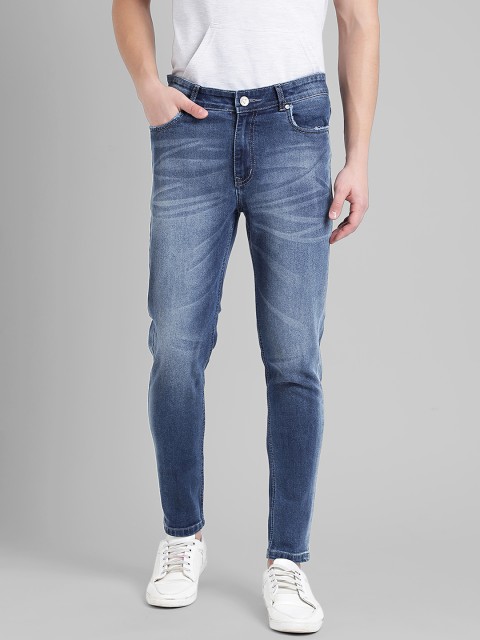 

REALM Men Blue Skinny Fit Mid-Rise Clean Look Stretchable Jeans
