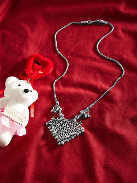 

ZeroKaata Silver-Plated German Silver Handcrafted Necklace