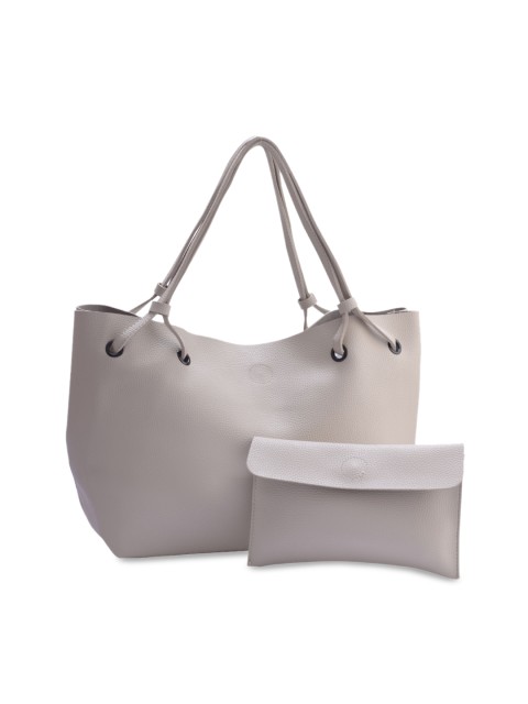 

LEGAL BRIBE Grey Solid Handheld Bag
