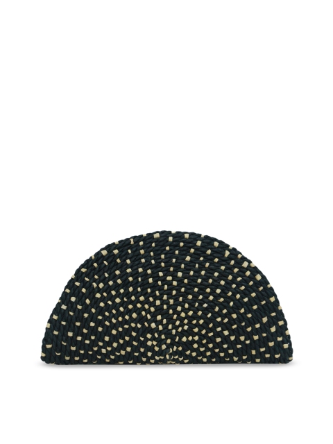 

Diwaah Women Black Self Design Clutch