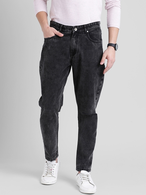 

REALM Men Black Slim Fit Mid-Rise Clean Look Jeans