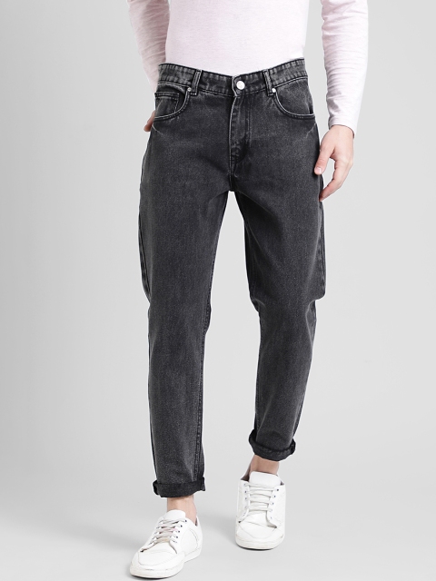 

REALM Men Black Slim Fit Mid-Rise Clean Look Jeans