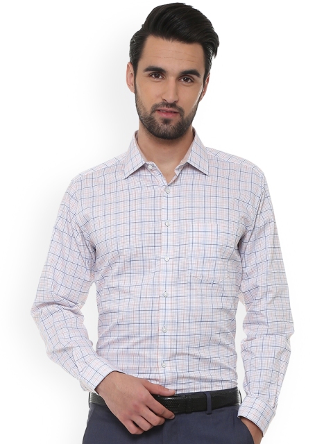 

Van Heusen Men Blue Regular Fit Checked Formal Shirt