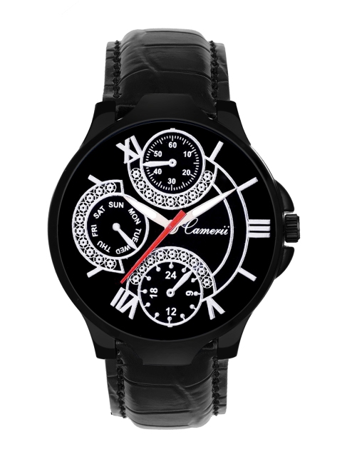 

Camerii Men Black Analogue Watch WM328