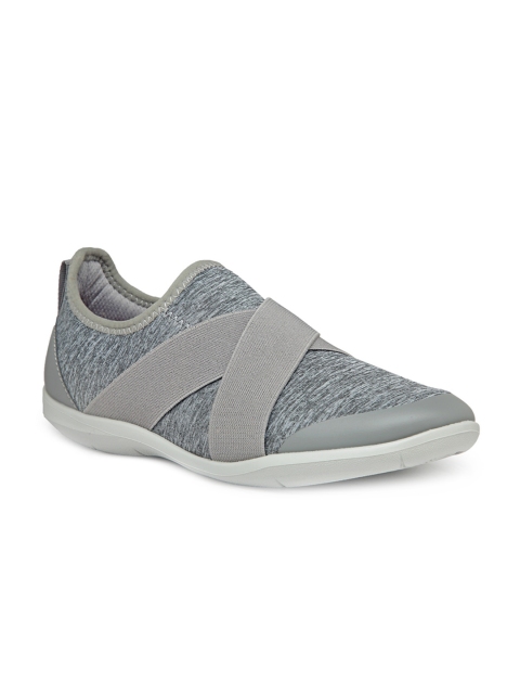 

Crocs Women Grey Slip-On Sneakers