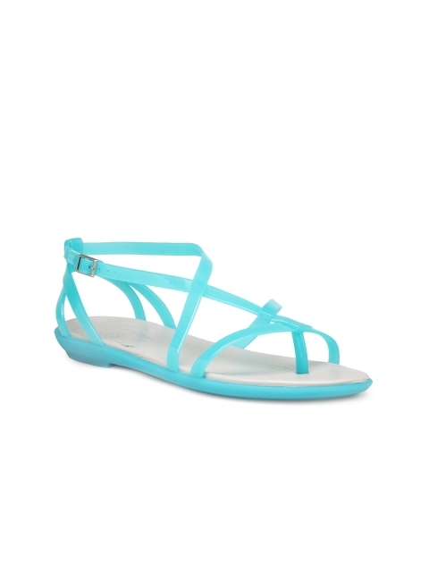 

Crocs Isabella Women Blue Solid Synthetic One Toe Flats
