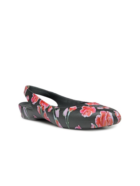 

Crocs Women Black Printed Synthetic Ballerinas