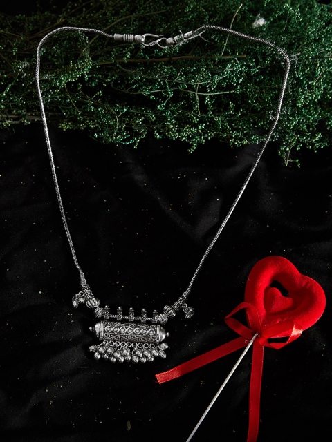 

ZeroKaata Silver-Plated German Silver Handcrafted Necklace