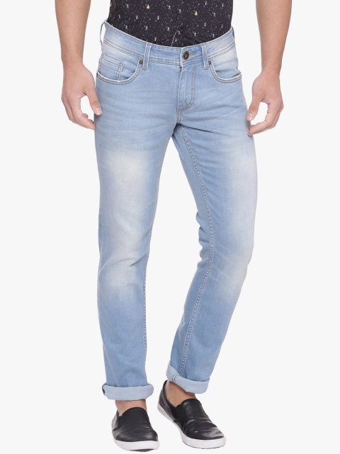 

Basics Men Blue Skinny Fit Low-Rise Clean Look Stretchable Jeans