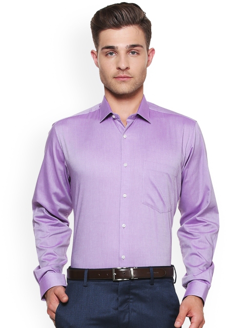 

Van Heusen Men Lavender Regular Fit Solid Formal Shirt