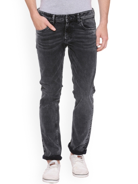 

Basics Men Black Skinny Fit Low-Rise Clean Look Stretchable Jeans
