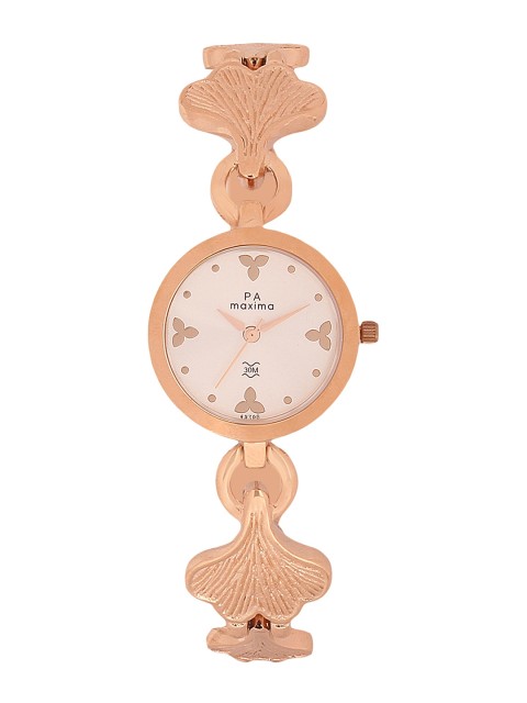 

maxima Women Rose Gold Analogue Watch 49760BMLR
