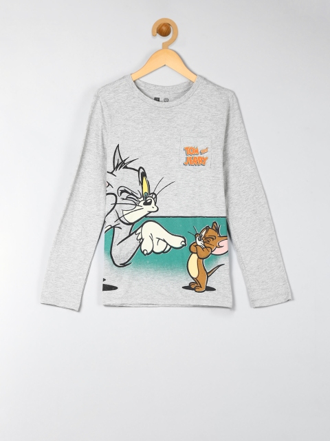 

GAP Boys Grey Printed Round Neck T-shirt
