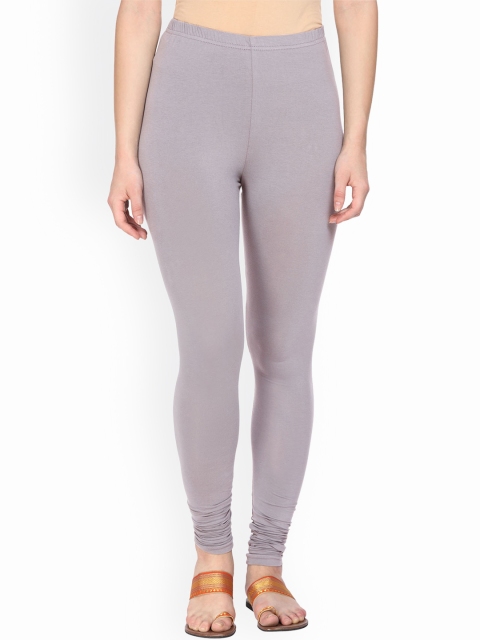 

Alena Women Grey Solid Churidar-Length Leggings