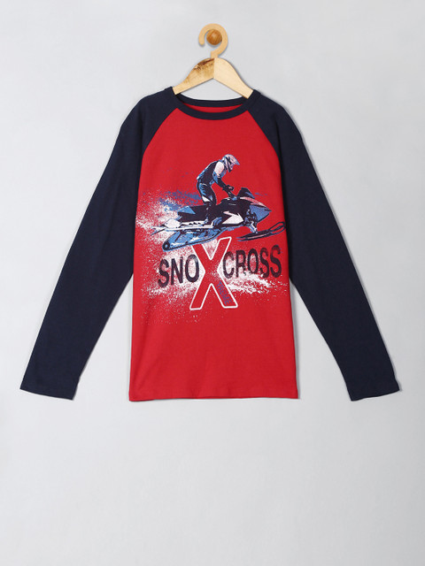 

GAP Boys Red Printed T-shirt
