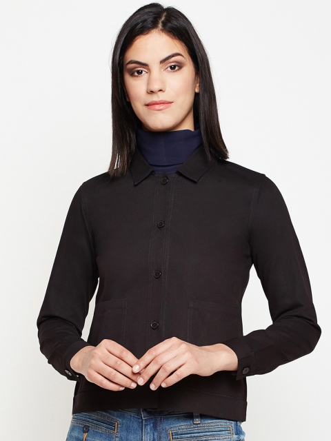 

Nun Women Black Solid Tailored Jacket