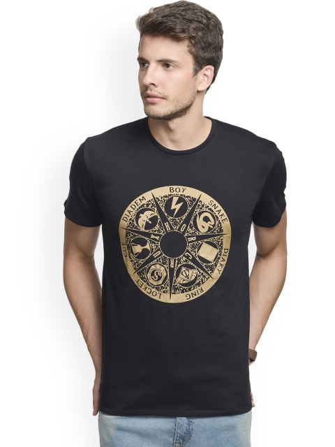 

Free Authority Men Black Harry Potter Printed T-shirt