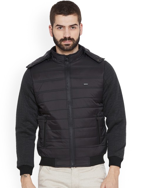 

Duke Men Black Solid Lightweight Puffer Jacket
