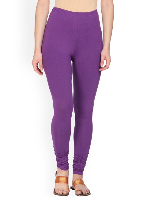 

Alena Women Purple Solid Churidar-Length Leggings