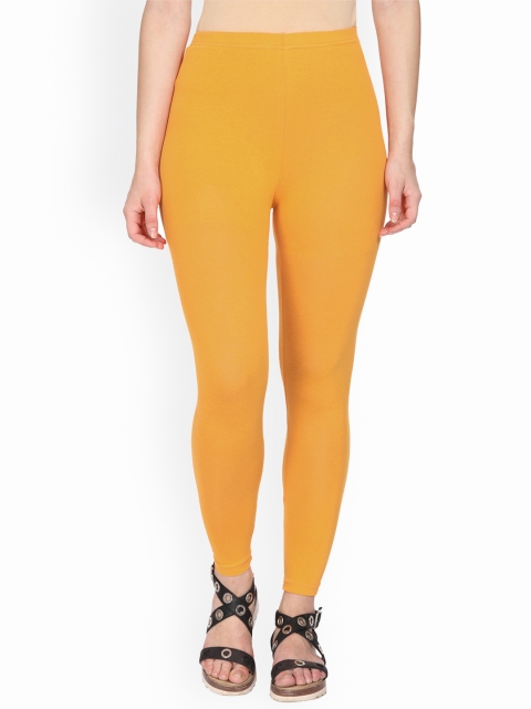 

Alena Women Yellow Solid Ankle-Length Leggings