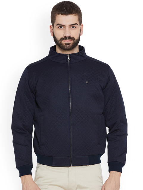 

Duke Men Blue Solid Lightweight Bomber