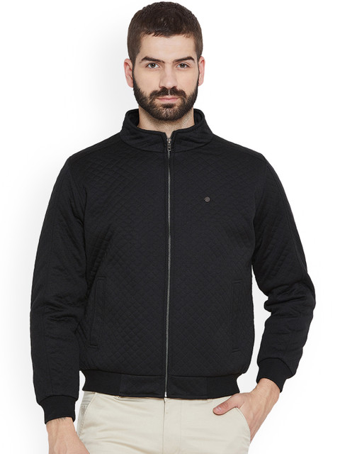 

Duke Men Black Solid Lightweight Quilted Jacket
