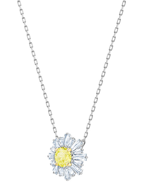 

SWAROVSKI Silver-Toned & Yellow Alloy Chain